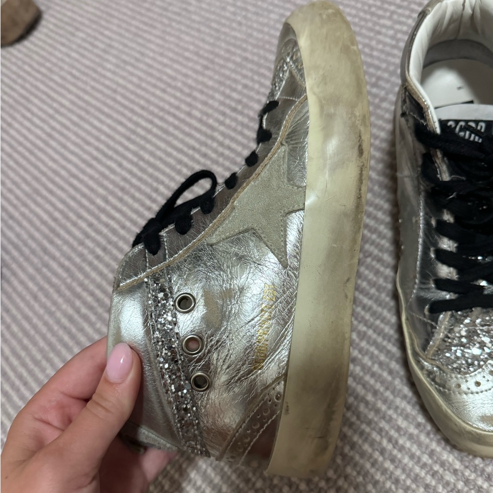 Golden Goose Midstar Silver, Black